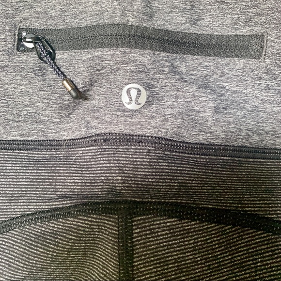 NWT Lululemon Speed Tight Wee Stripe Black Lux 4 - Picture 4 of 5
